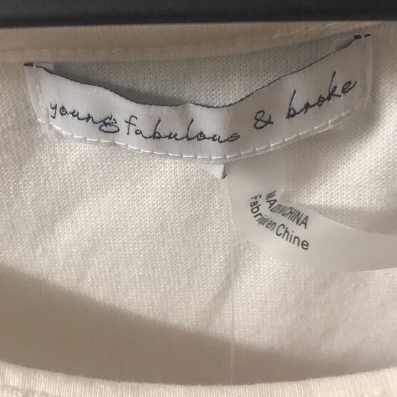 NWT Young Fabulous & Broke cold shoulder top - Picture 5 of 12